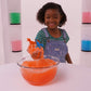 Zimpli Kids Dino Volcanic Pack 3 x Orange Gelli Play & 2 x Dinosaur Figure Set, Children's Gift, Educational Sensory Toy