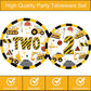51 Pcs Construction 2nd Birthday Party Supplies Dump Truck Two Years Old Tablecloth Paper Plates Napkins Forks Dinnerware for Construction 2nd