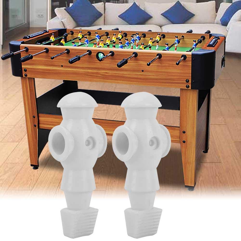 Zer one Foosball Players Replacement 2 Pcs, Table Soccer Men Accessories for Foosball Table Fun Game Toys, White