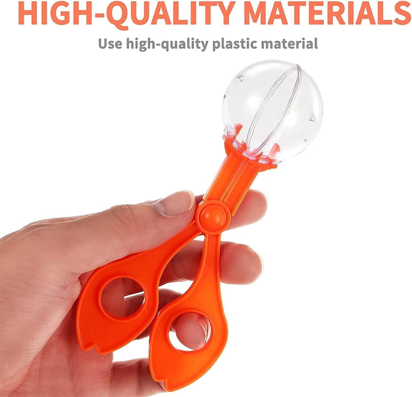 YLiiii 2Pcs Blue Fine Motor Skill, Hand-Eye Coordination Plastic Scissor Clamp Small Butterfly Clip, Scoopers for Nature Exploration Observation