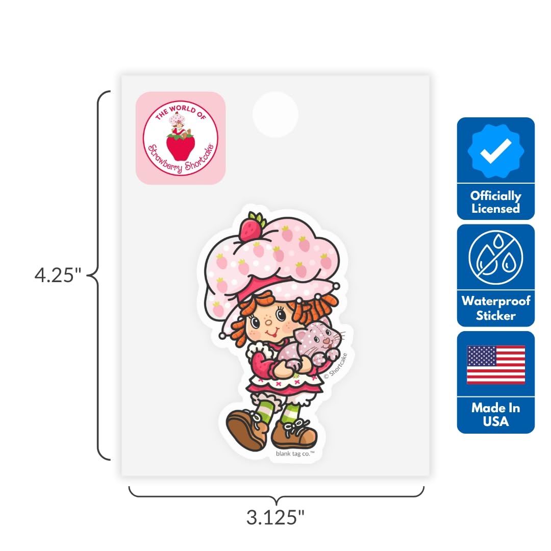 Strawberry Shortcake® 5-Pack Sticker Bundle - Waterproof Stickers for Water Bottles and Laptops