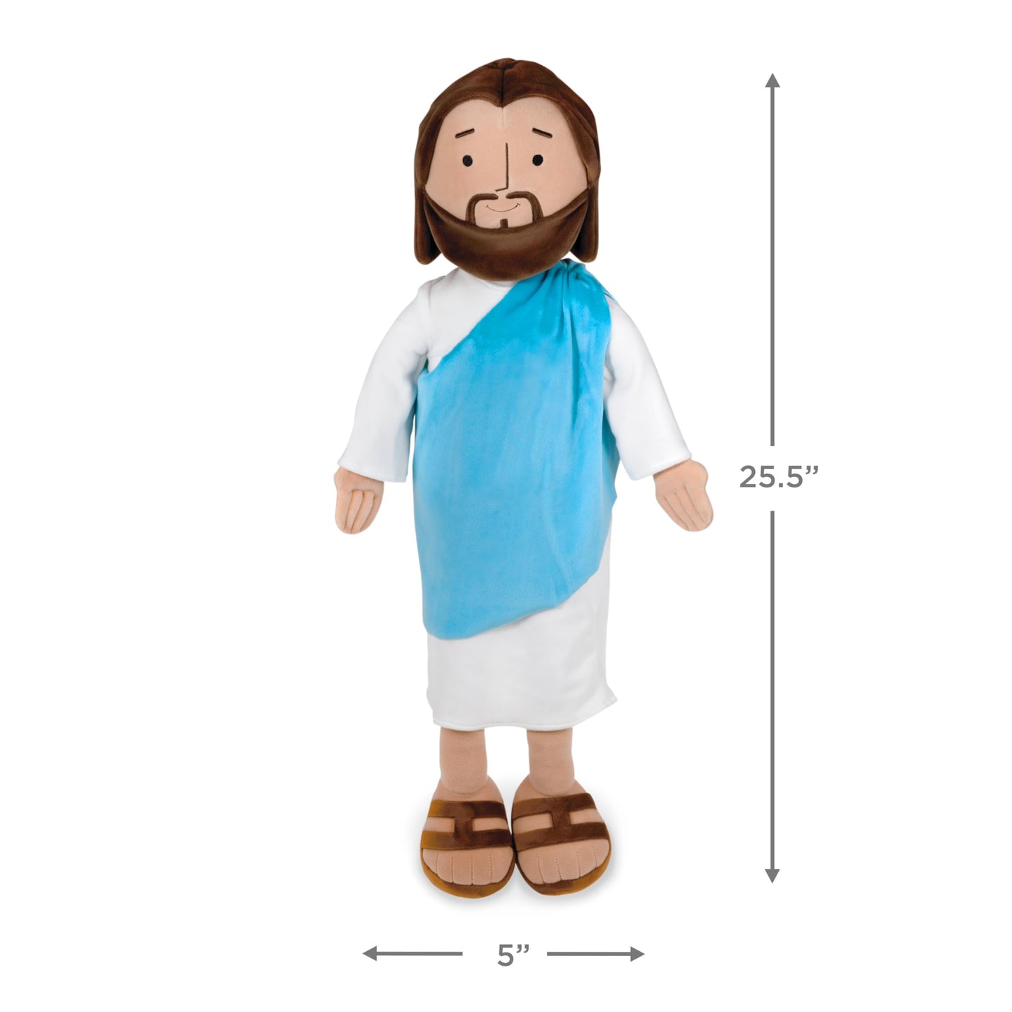 Hallmark Big My Friend Jesus Plush Doll, 25.5" Large Stuffed Jesus, Religious Gift for Kids for Easter, Christmas, Baptism Gift and More