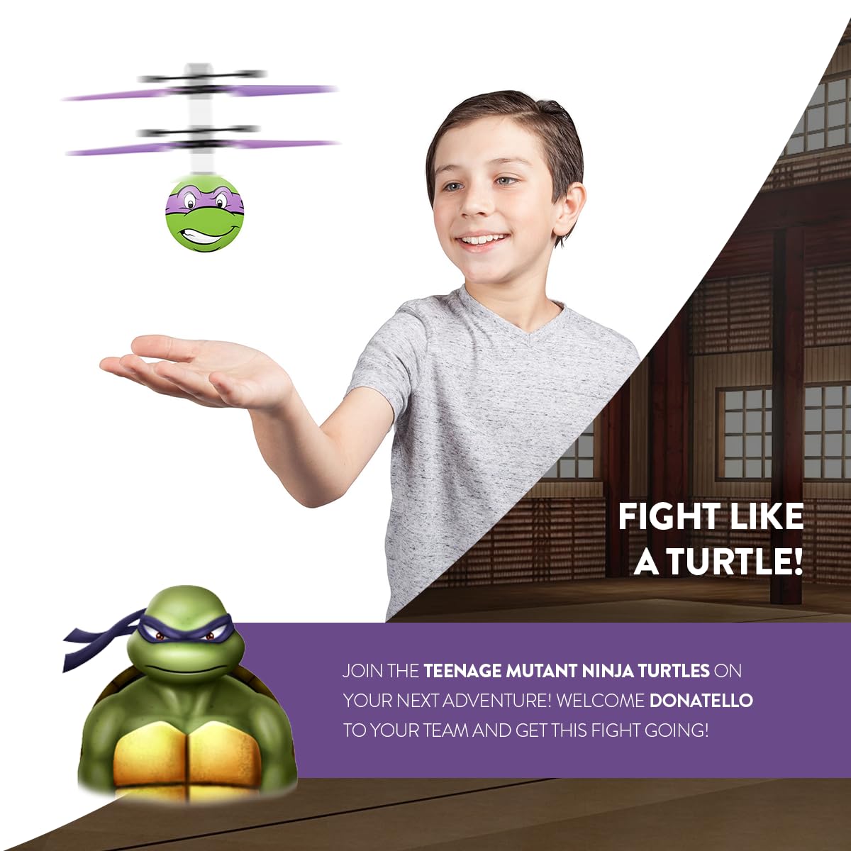 Teenage Mutant Ninja Turtles Donatello Flying Ball, USB Rechargeable