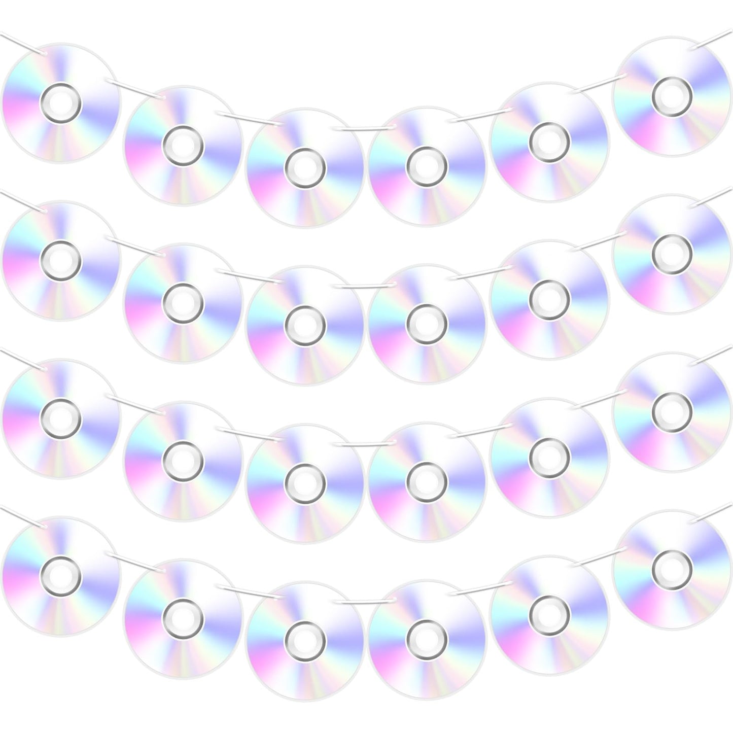 Retro 90s CD Music Theme Banner 4 Pack