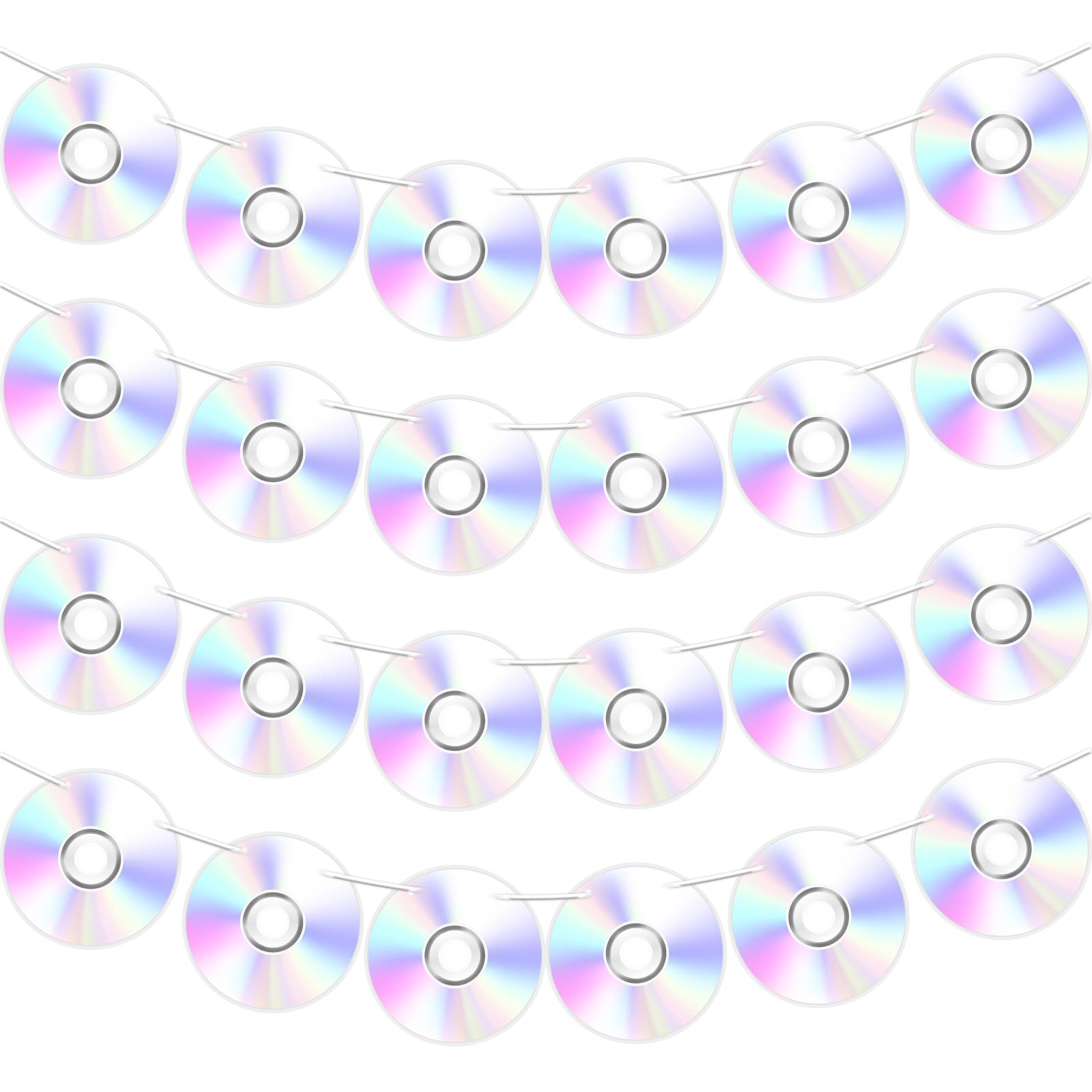 Retro 90s CD Music Theme Banner 4 Pack