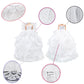 E-TING Handmade Wedding Evening Party Dress Clothes Gown Veil for Dolls (White)