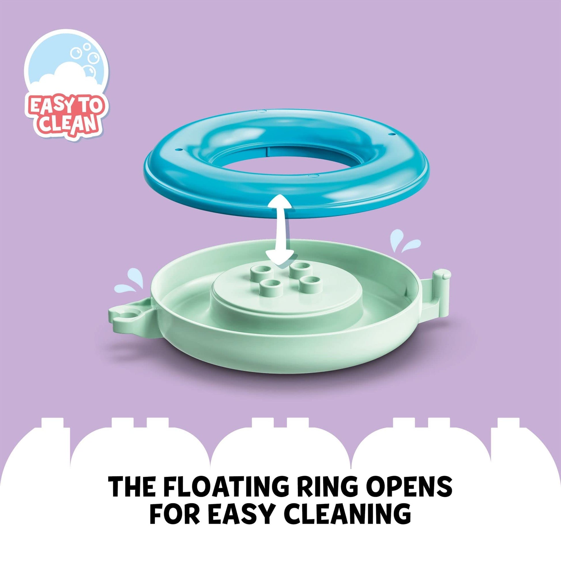 LEGO DUPLO Bath Time Fun: Floating Animal Island 10966 Bath Toy for Babies and Toddlers 1.5 Plus Years Old, Baby Bathtub Water Toys, Easy to Clean