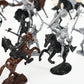 HUIANER Army Knight Figures 28PCS Medieval Knight Military Figures Medieval Soldiers Warrior Horse Model Soldier