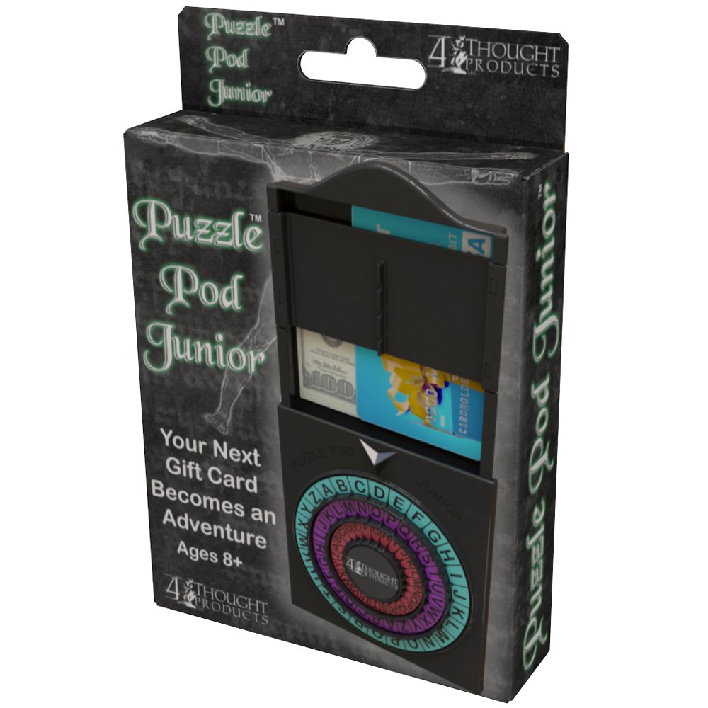 Puzzle Pod Junior - Gift Card Puzzle Box, Cash and Gift Card Holder, Brain Teaser Money Puzzle