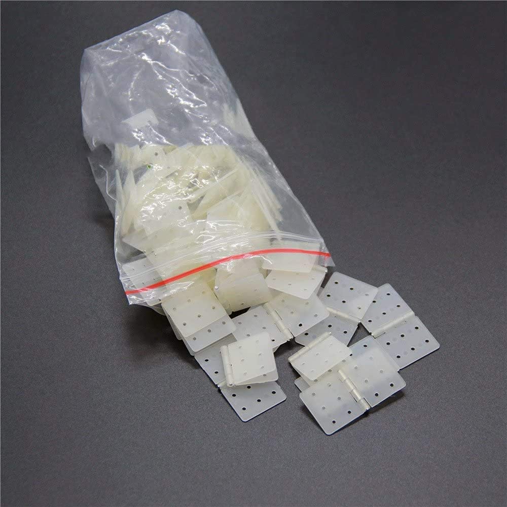 rchobbyhouse 10PCS Nylon & Pinned Hinges L20?W36mm, Parts for DIY RC Airplane