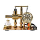 Heligotech Hot Air Stirling Engine Motor Education Model Toy Electricity Power Generator LED Lights Kit Class Teaching Stirling Engine Kit for Adults