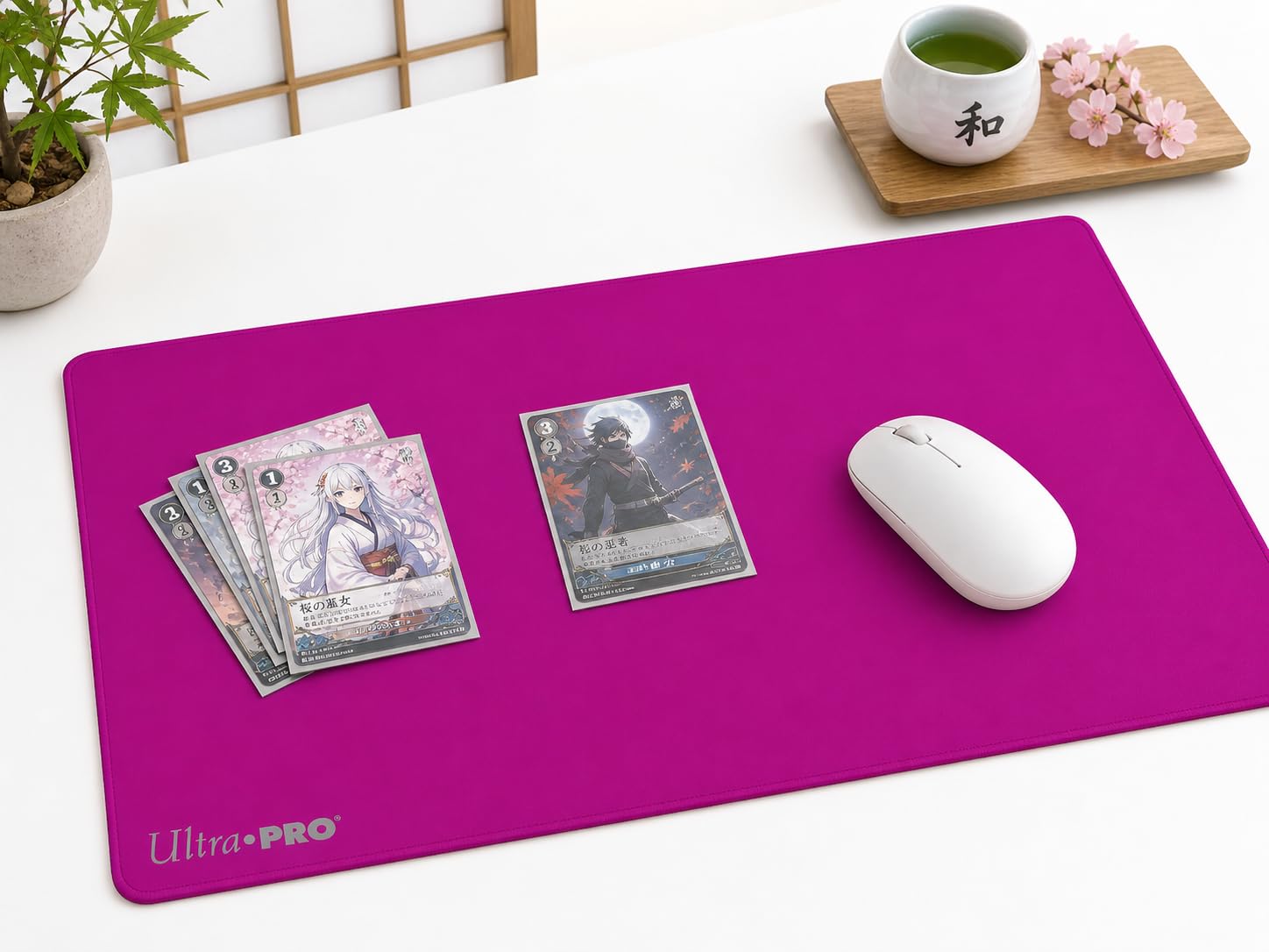 Solid Pink Play Mat Card Game