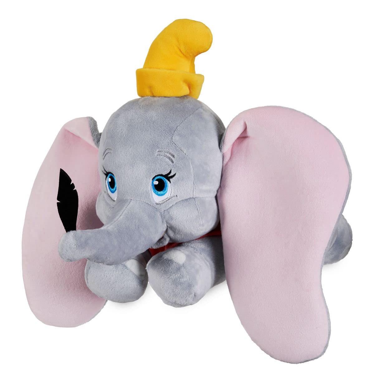 Disney Store Official Dumbo Medium Soft Toy for Kids, Cuddly Character with Fuzzy Texture and Embroidered Details, Floppy Oversized Ears, Disney