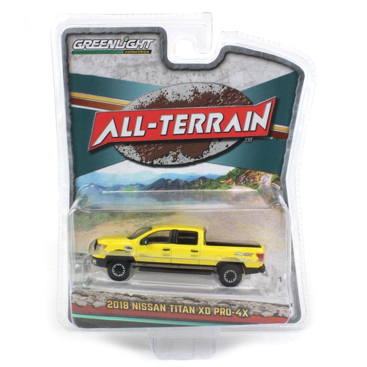 Greenlight 1/64 2018 Titan XD Pro-4X, Solar Flare Yellow, All-Terrain Series 14, 35250-E