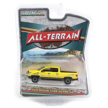 Greenlight 1/64 2018 Titan XD Pro-4X, Solar Flare Yellow, All-Terrain Series 14, 35250-E