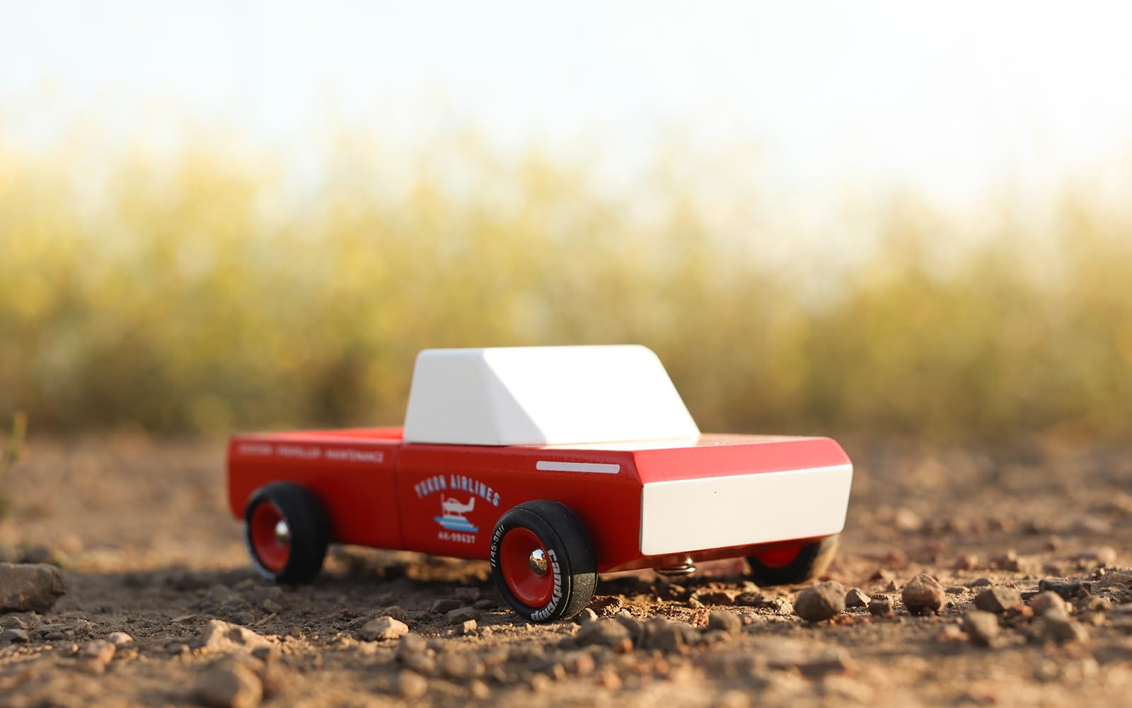 Candylab Toys - Americana Collection - Longhorn Red - Premium Handcrafted Wooden Car Toy