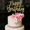 YUINYO Handmade Glitter happy birthday Cake Topper
