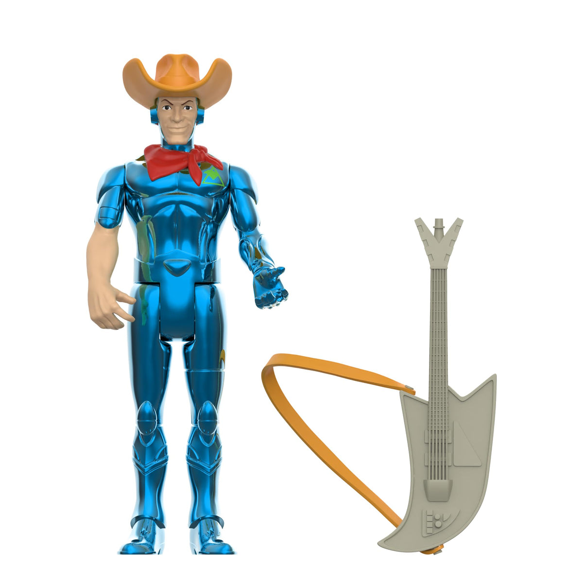Super7 SilverHawks Bluegrass (Toy Version) Reaction Figure - 3.75" SilverHawks Action Figure with Accessory Classic Cartoon Collectibles and Retro