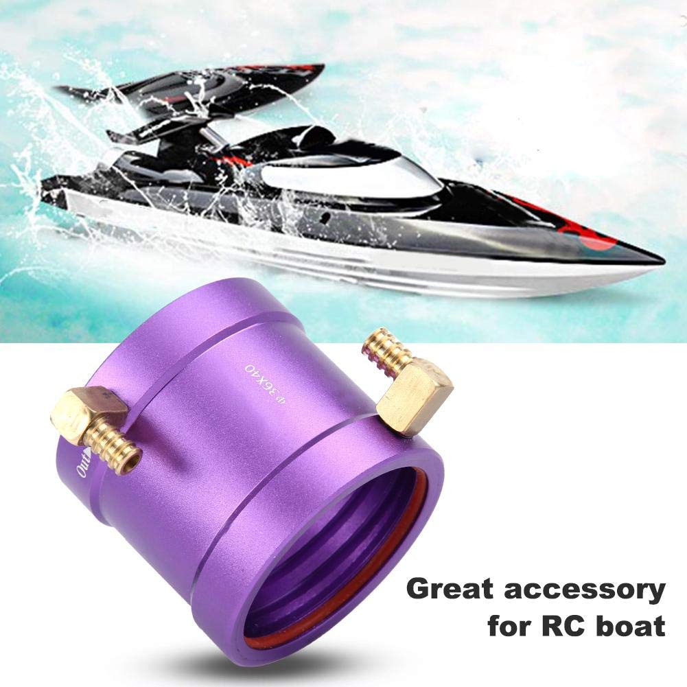 Bewinner 36mm Metal Water Cooling Jacket,Perfect Water Cooling Jacket for RC Motors,Suitable for 3650/3660 Motor,with Good Heat Dissipation Performanc