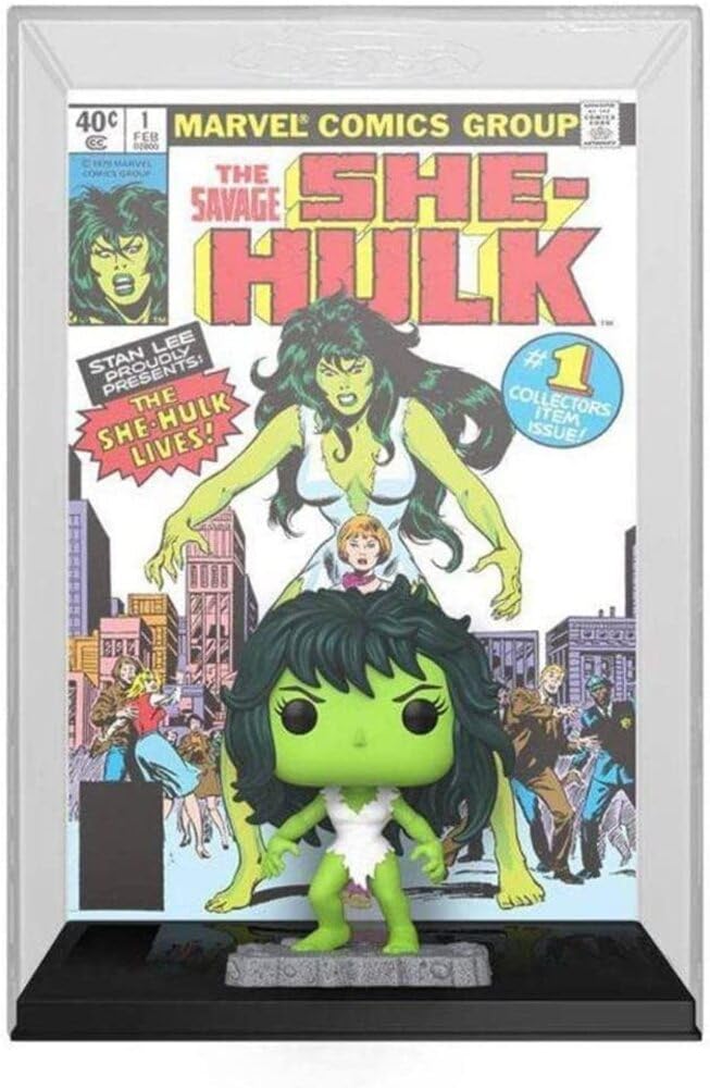 Funko The Amazing Spider-Man Black Suit Pop! in Comic Book Display Case - Limited Edition Exclusive (She-Hulk Comic #07)