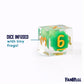 FanRoll Sharp Edge Resin DND Dice Set: Frog Dice, Role Playing Game Dice for Dungeons and Dragons