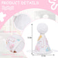 PATRDIO Candy Cane 1st Birthday Hat - Princess Sweet One Birthday Decorations,Sugar Sprinkle Party Photo Props,Candy Girls Smash Cake Hat,First