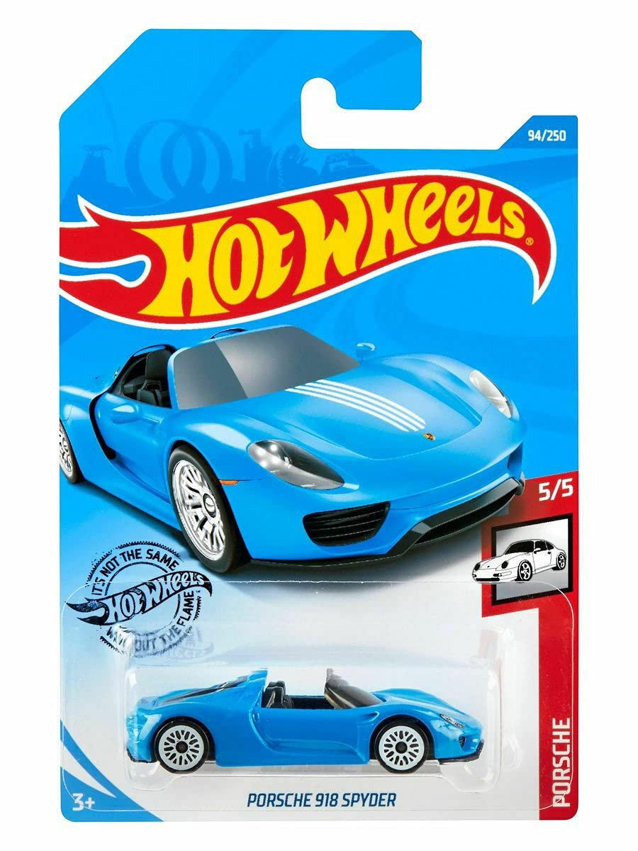 Hot Wheels 2020 Porsche 918 Spyder, Blue 94/250