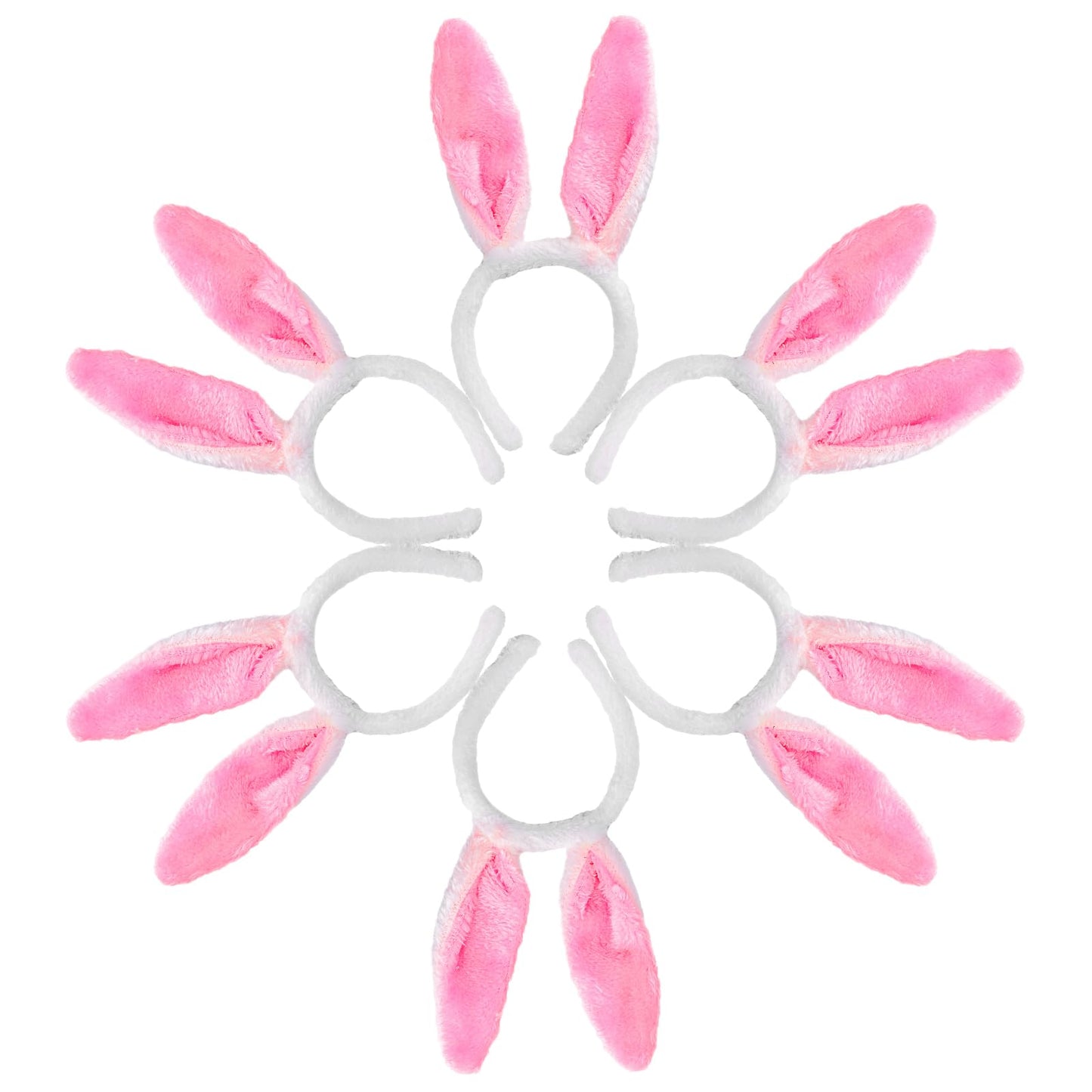 Max Fun 12PCS Easter Bunny Ears Headbands Accessory for Kids Party Favors