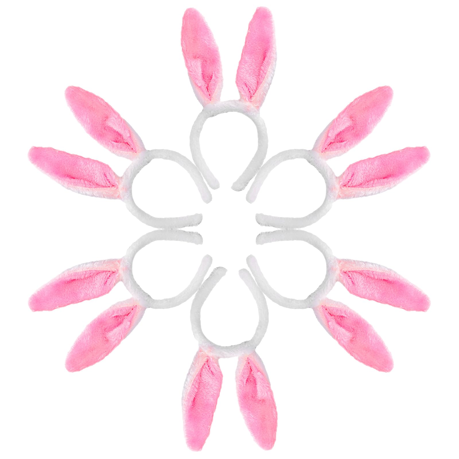 Max Fun 12PCS Easter Bunny Ears Headbands Accessory for Kids Party Favors