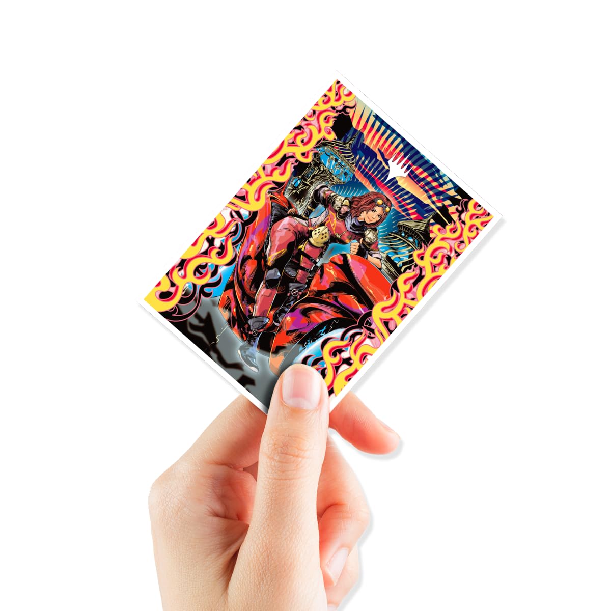Ultra PRO - Aetherdrift Chandra, Spark Hunter 105ct APEX™ Deck Protector Sleeves for Magic: The Gathering, Sports Cards, MTG, D&D Cards, Sized to Fit