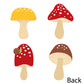 Big Dot of Happiness Wild Mushrooms - Mushroom Decorations DIY Red Toadstool Party Essentials - Set of 20
