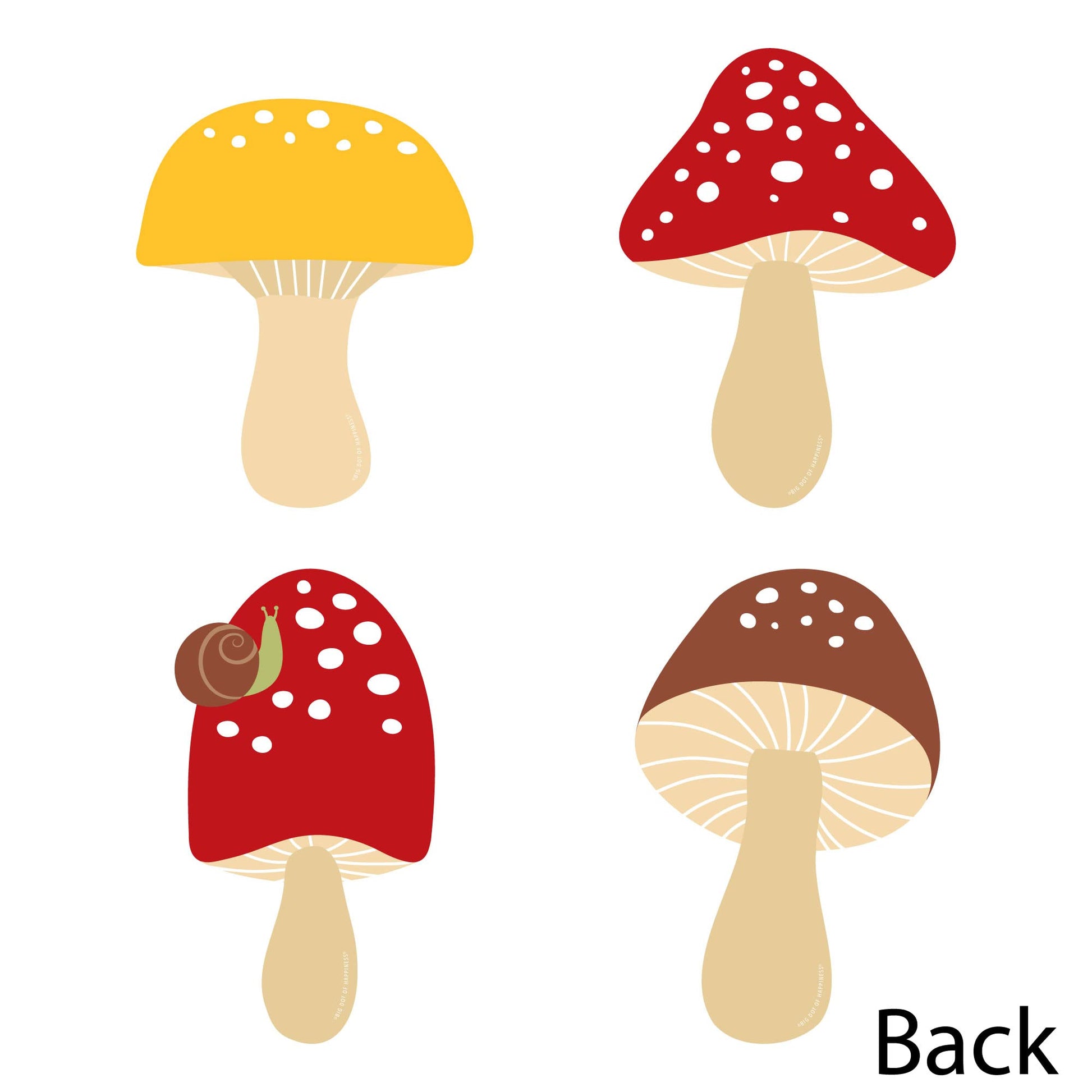 Big Dot of Happiness Wild Mushrooms - Mushroom Decorations DIY Red Toadstool Party Essentials - Set of 20