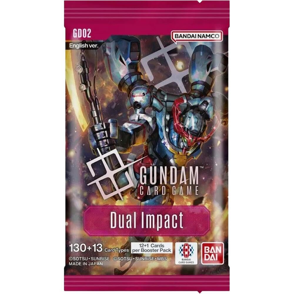 Gundam Card Game Booster Pack - Dual Impact (GD02) - 3 Packs - 36 Cards