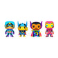 Funko Pop! Marvel: Blacklight - Captain America - 4PK - Marvel Comics - Collectible Vinyl Figure - Gift Idea - Official Products - Toys for Kids and