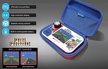 My Arcade Pole Position Pocket Player Max: Games for Kids and Adults, Real Racing Controls, Retro Gaming