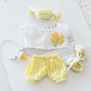 Clothes for Labubu Doll,Clothes for Dolls Accessories,Four-Leaf Clover Candy Summer Replacement Outfit Set 5 Pieces Suitable for Labubu