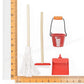 Odoria 1/12 Miniature Mop Bucket Cleaning Tools Dollhouse Decoration Accessories