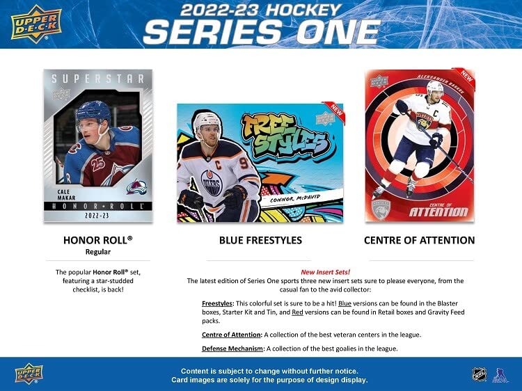 Upper Deck 2022-23 Series 1 Hockey Card Fat Pack (Contains 30 Cards)