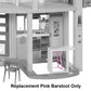 Replacement Part for Barbie Doll Dreamhouse Dollhouse Playset HMX10 - Replacement Pink Barstool