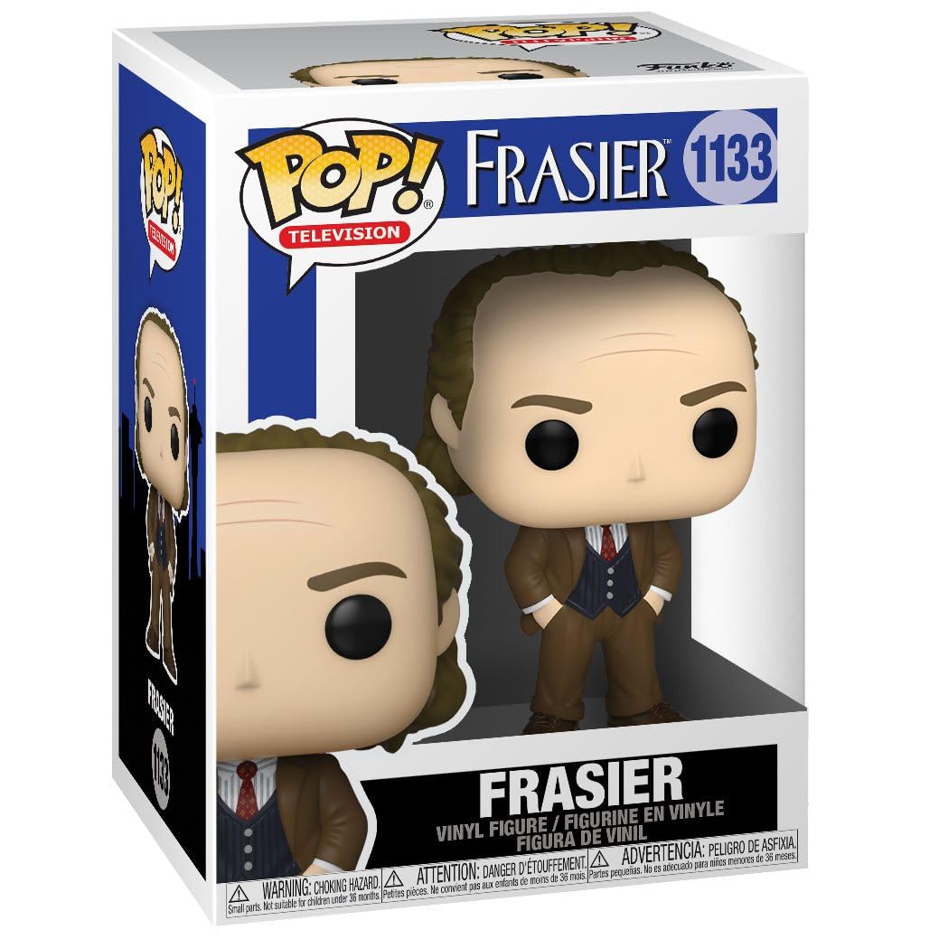 Funko Pop! TV: Frasier - Frasier Crane Vinyl Figure (Bundled with Compatible Pop Box Protector Case), Multicolored, 3.75 inches