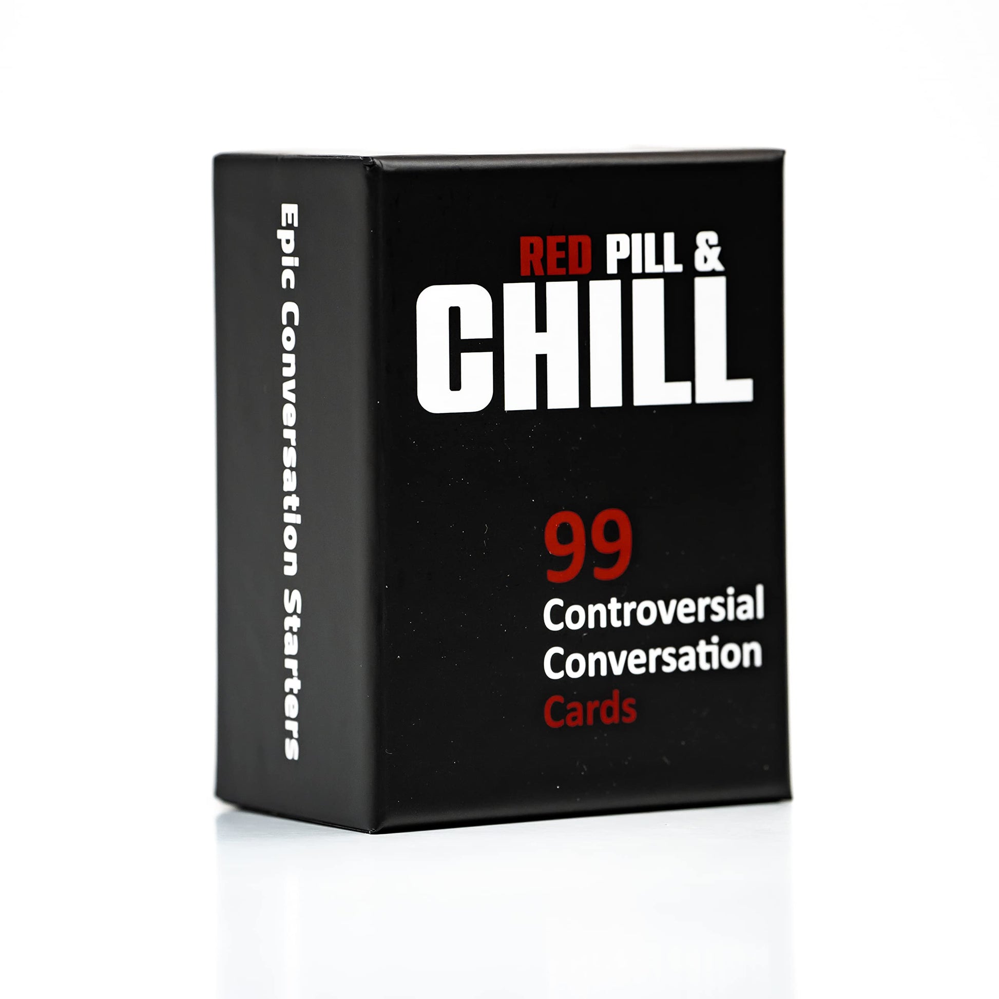 Let's Argue: Red Pill & Chill Edition - Debate Card Game for Adults, 99 Conversation Cards for Friends, Couples & Game Night Fun