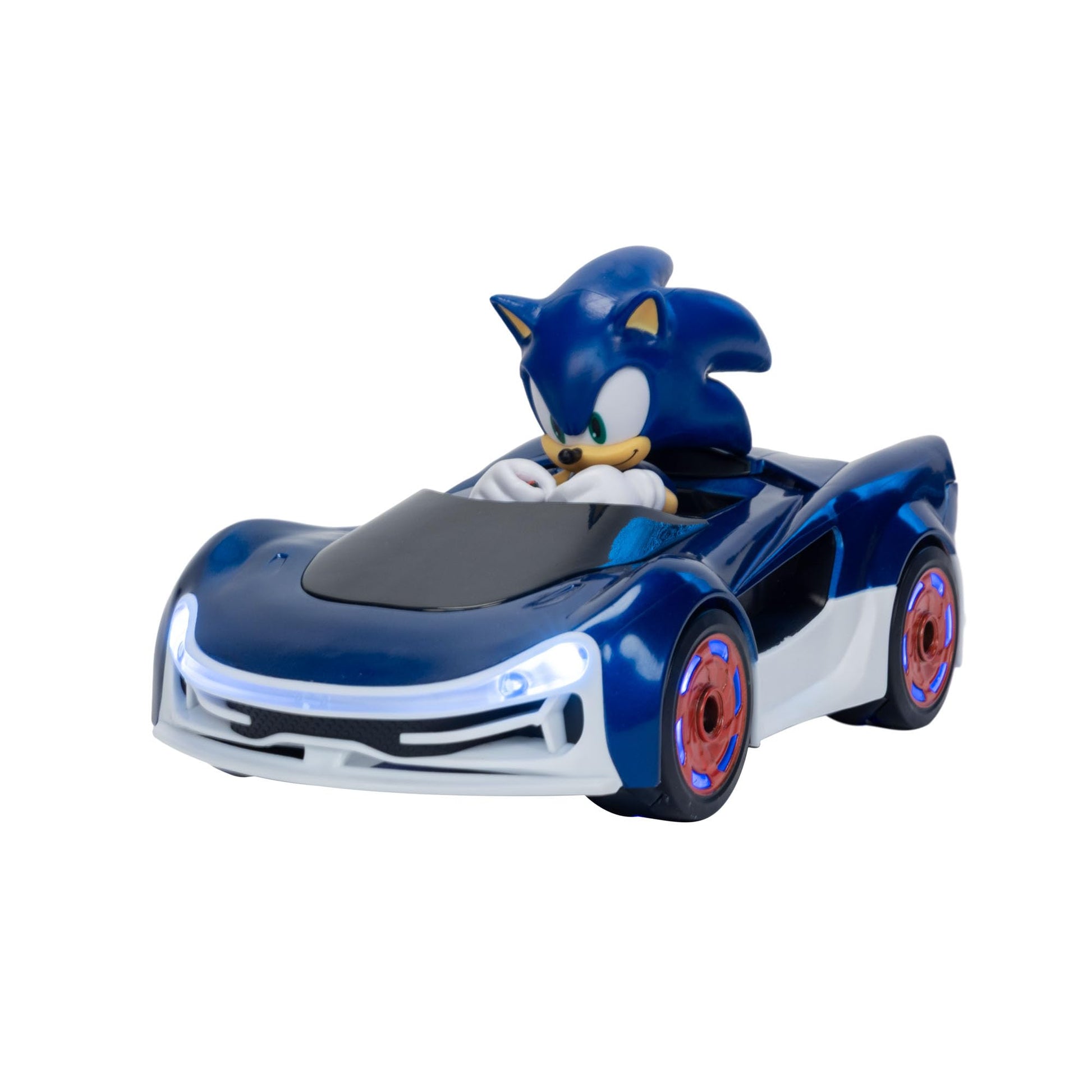 Sonic The Hedgehog - JAKKS Pacific - Sonic Drift RC Vehicle with Light Effects - Officially Licensed Video Game - Remote Controlled Interactive Toy