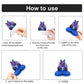 8 Pcs Galaxy Wolf Birthday Party Decoration, Starry Sky Wolf Theme Honeycomb Centerpieces 3D Double Sided Table Decorations, Animal Wolf Photo Booth
