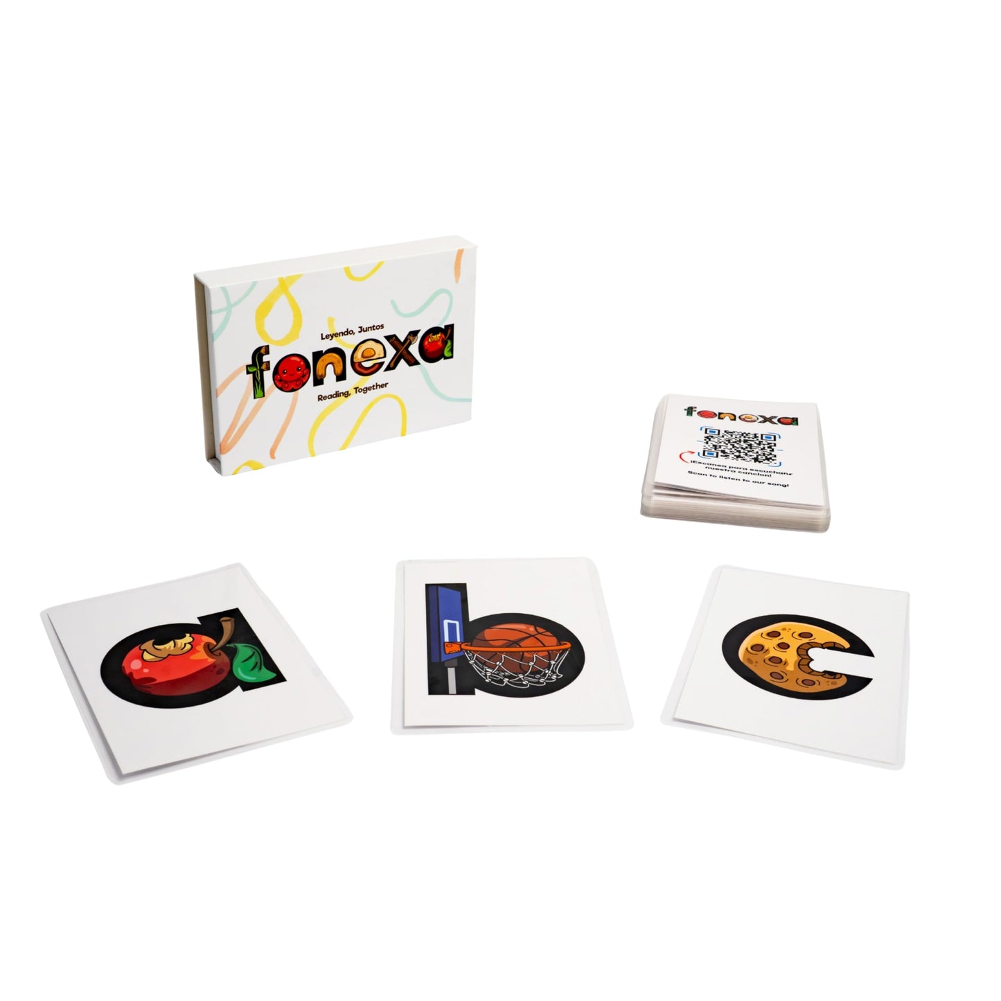 Phonics Flashcards for Kids - Alphabet Letter Sound Cards with Embedded Mnemonics for Early Reading, ABC Flashcards for Preschool & Kindergarten
