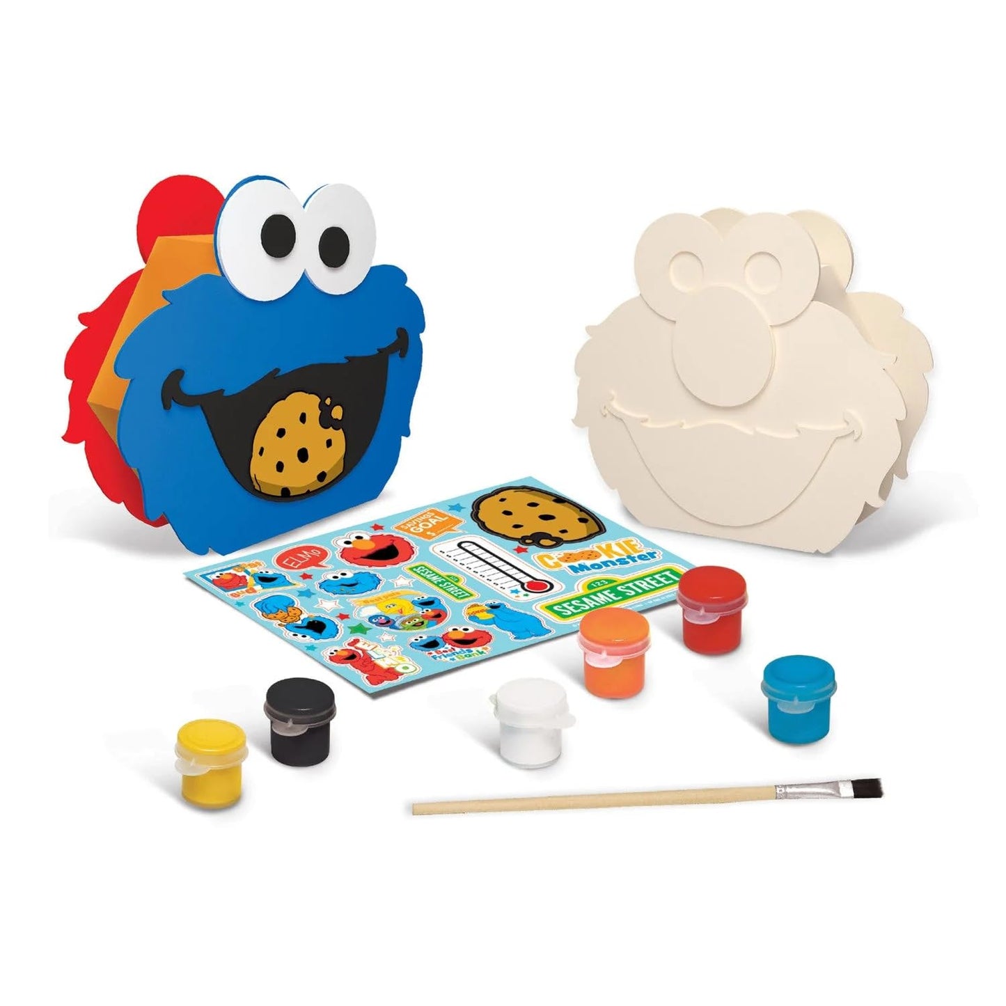Works of Ahhh... Craft Set - Sesame Street Best Friends Bank Wood Paint Kit