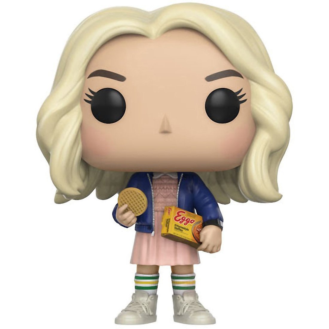 Funko Eleven [with Eggos] (Chase Edition): Stranger Things x Pop! TV Vinyl Figure & 1 Pet Plastic Graphical Protector Bundle [#421/13318 - B]