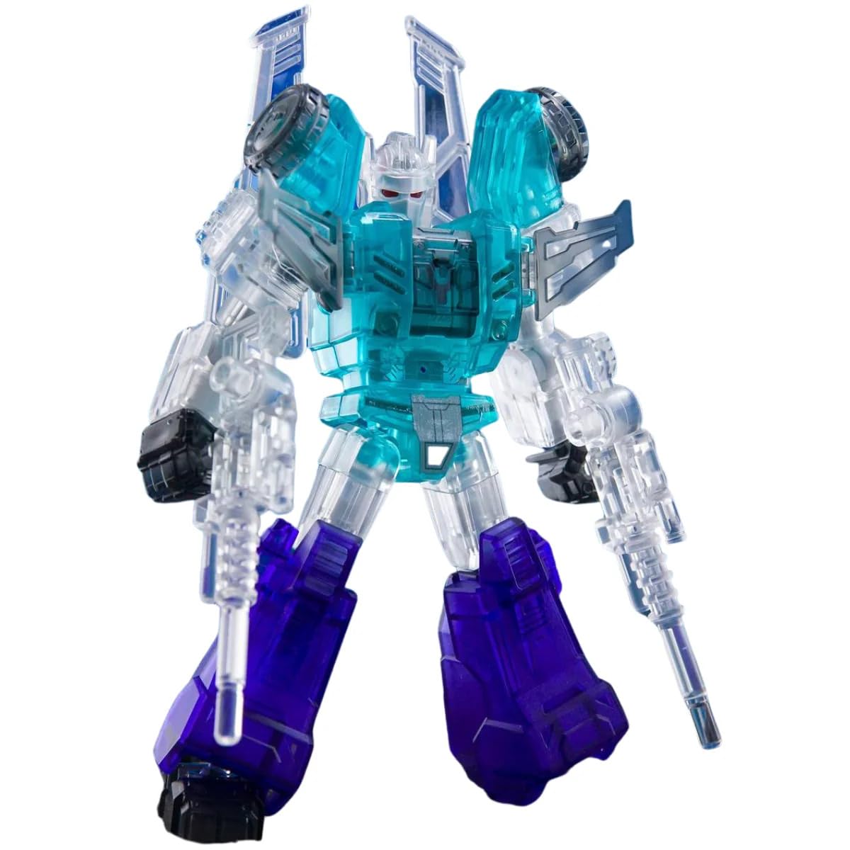 BLOKEES - Transformers - Sixshot - Transparent Version - Model Kit - 53 Pieces - Assembly Required - No Tools - No Cutting - No Glue - No Paint
