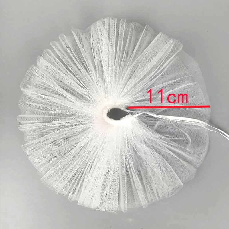 2pcs/lot Fashion Petticoat for 11.5" 1/6 Doll Slip Wedding Dress Underskirt Clothes Outfits 1/6 BJD Dollhouse Accessories (Short, White)