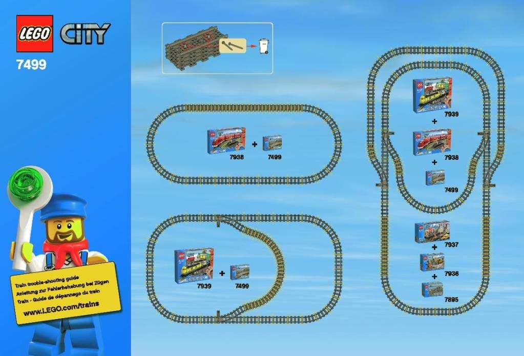 LEGO City Flexible Tracks 7499 Train Toy Accessory