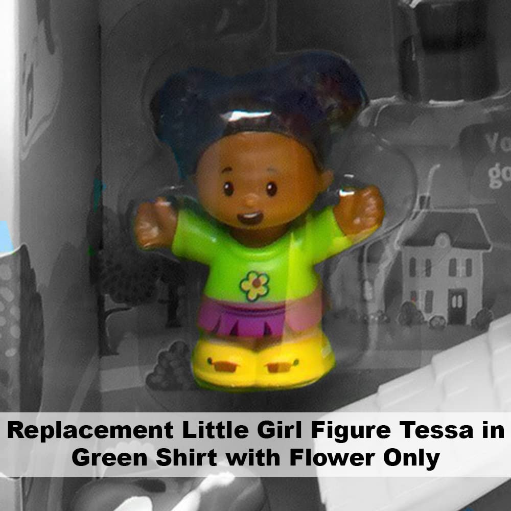 Replacement Part for Fisher-Price Little People Swing & Share Treehouse Playset - DYF19 ~ Replacement Little Girl Figure Tessa ~ Green Shirt